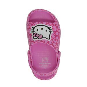 Toddler Girls Hello Kitty License Slide Sandals, Size 9/10, Slip-On, Pink EVA